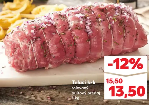 Telacie krk rolovaný pultový predaj