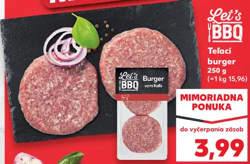 Let's BBQ Teľací burger