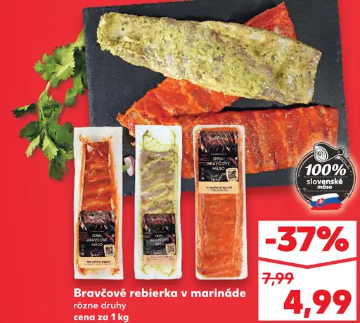 Bravčové rebierka v marináde