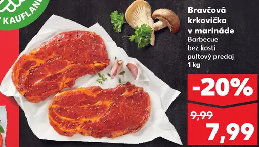 Bravčová krkovička v Barbecue marináde
