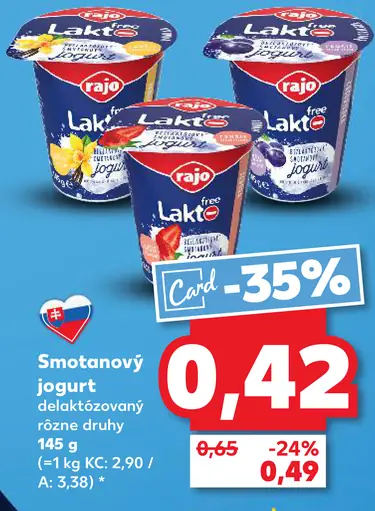 Rajo Smotanový jogurt delaktózovaný