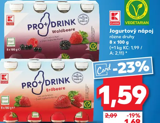 Pro+Drink Waldbeere jogurtový nápoj