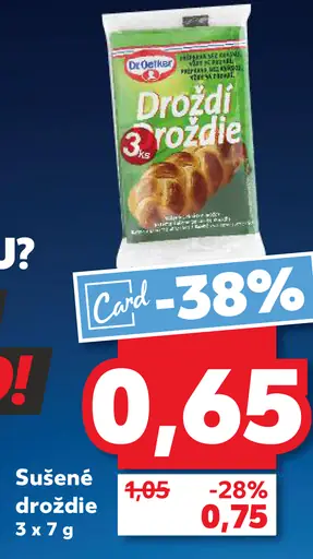 Dr. Oetker Sušené droždie rôzne druhy