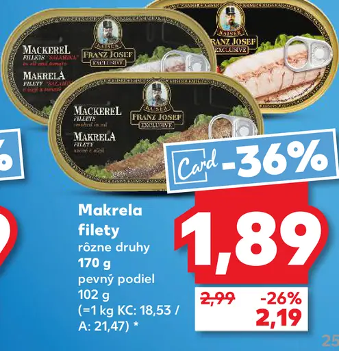 Makrela filety Vici