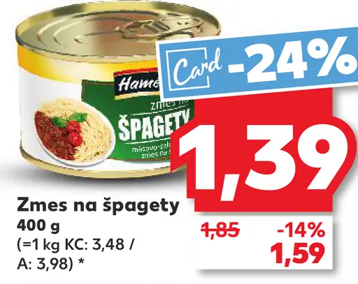 Hamé Zmes na špagety