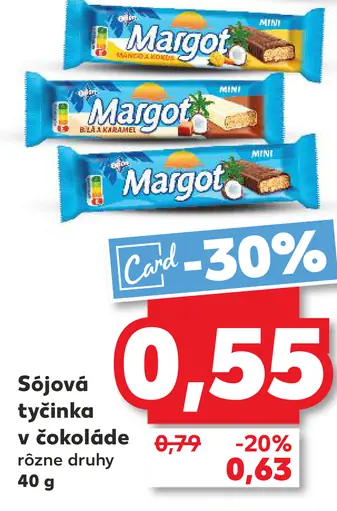 Margot Sójová tyčinka v čokoláde