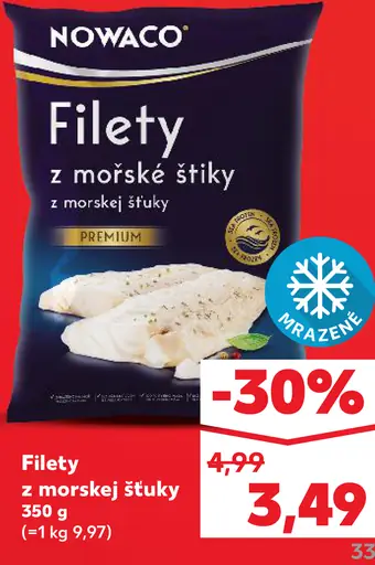 Filety z morskej štuky