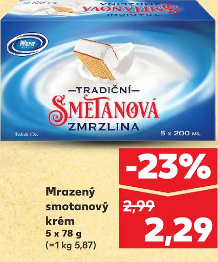 Tradíční Smetanová Zmrzlina