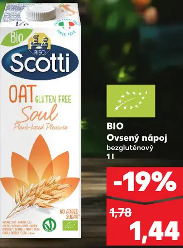 Scotti BIO Ovsený nápoj bezgluténový