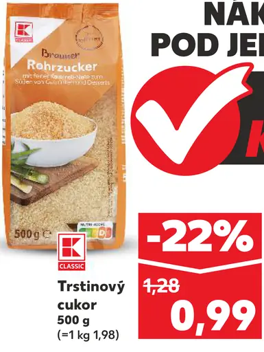 K Classic Trstinový cukor
