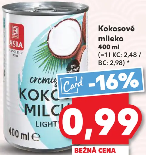K-Classic Asia kokosové mlieko