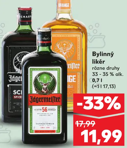 Jägermeister Bylinný likér rôzne druhy