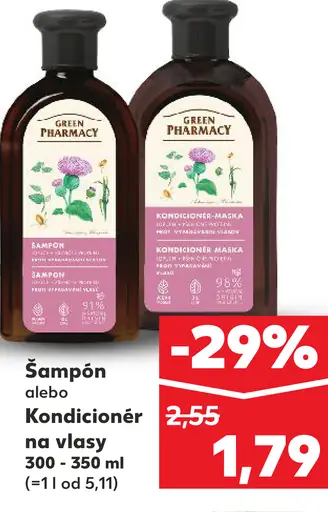 Green Pharmacy šampón alebo kondicionér na vlasy