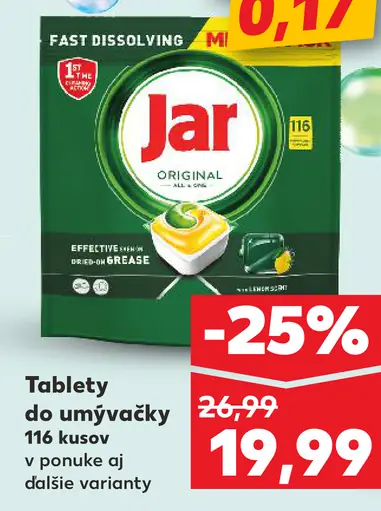 Jar Tablety do umývačky