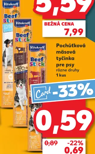 Vitakraft Pochúťková mäsová tyčinka pre psy