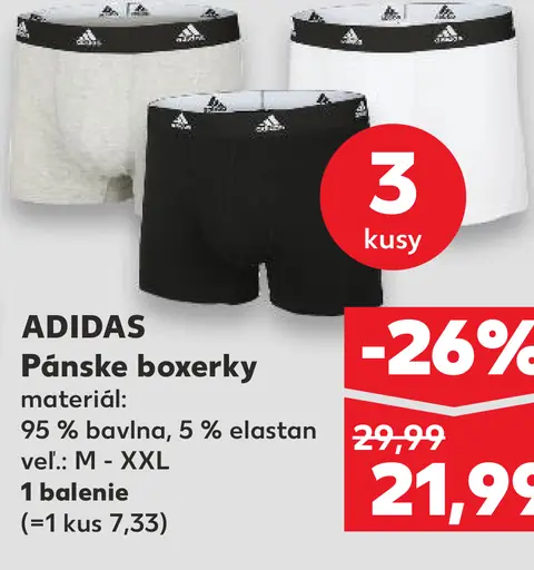 Adidas Pánske boxerky