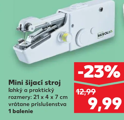 BERGOLU Mini šijací stroj