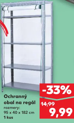 Ochranný obal na regál