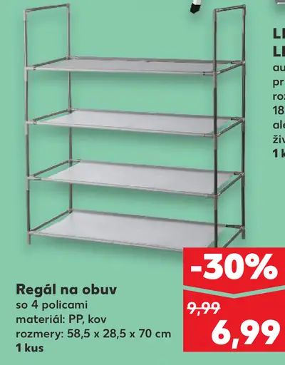 Regál na obuv