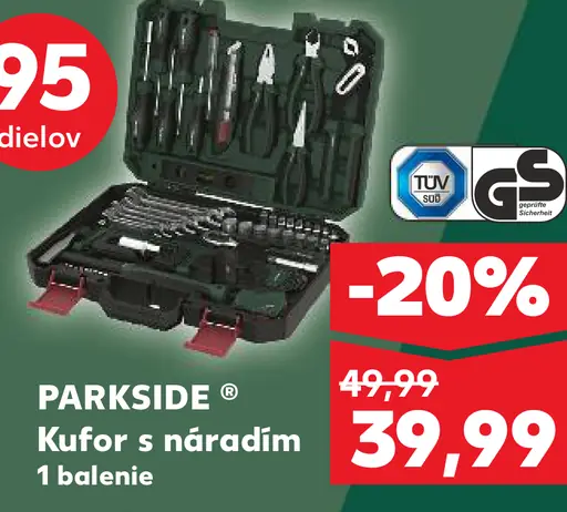 Parkside Kufrík s náradím