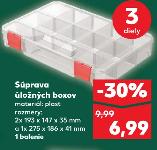 Súprava úložných boxov