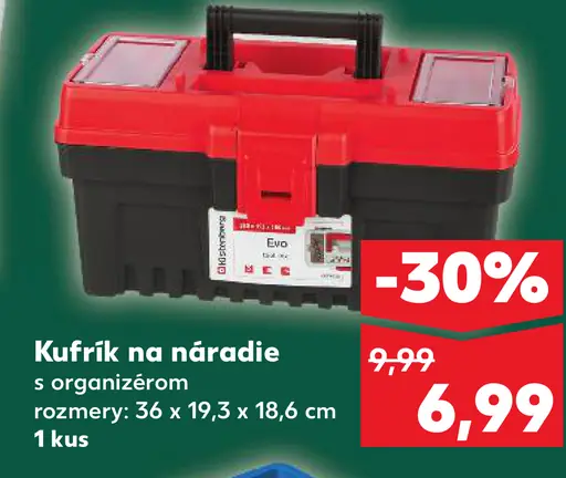 Kufrík na náradie s organizérom