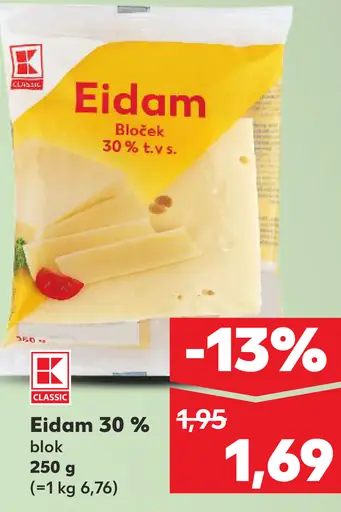 K-Classic Eidam 30 % blok
