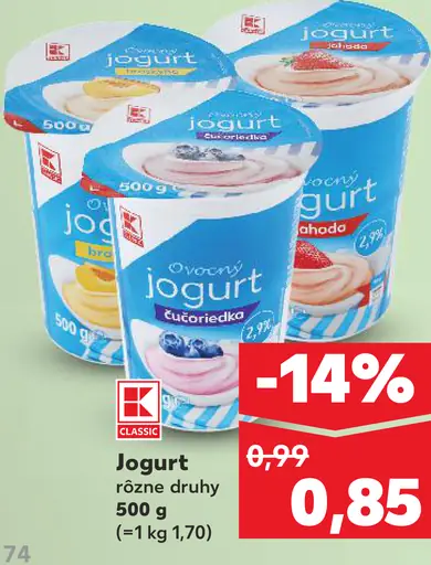 K-Classic Ovocný Jogurt