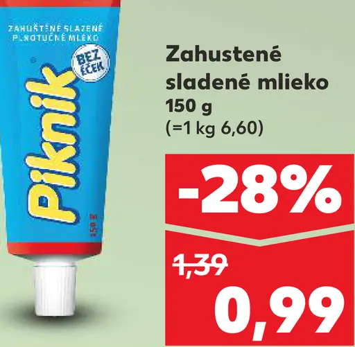 K-Classic Tatra Piknik Zahustené sladené mlieko