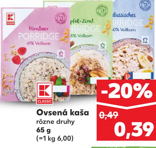 K-Classic Ovsená kaša