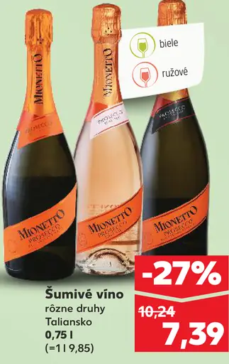 Mionetto šumivé víno