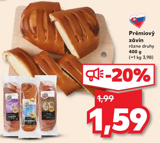 Prémiový závin