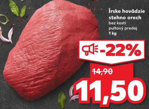Írske hovädzie stehno orech