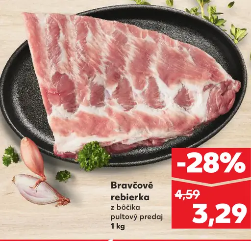 Bravčové rebrá z bôčika