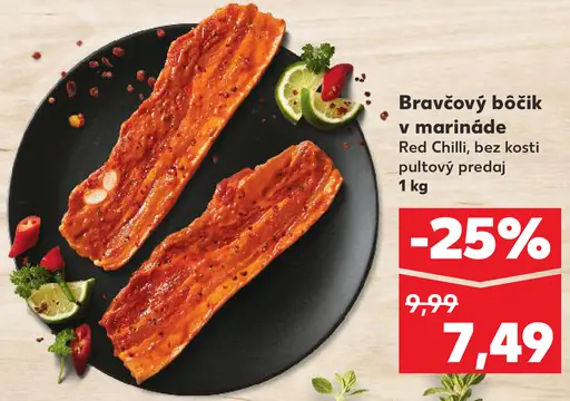 Bravčový bôčik v marináde