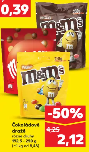 M&M's čokoládové dražé
