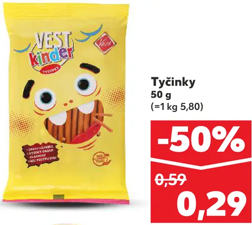Vest Kinder Tyčinky