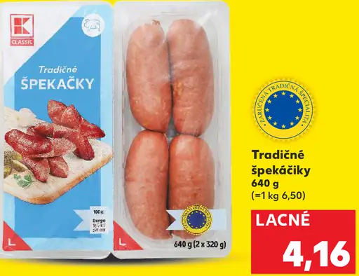 K-Classic Tradičné špekáčky