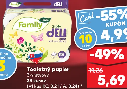 Tento Family toaletný papier