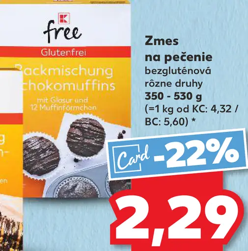 K-free Zmes na pečenie