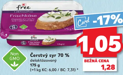 Čerstvý syr 70 % delaktozovaný