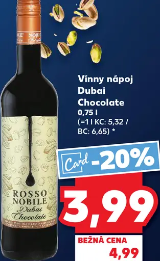 Rosso Nobile Vinny nápoj Dubai Chocolate