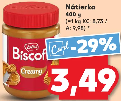Lotus Biscoff nátierka