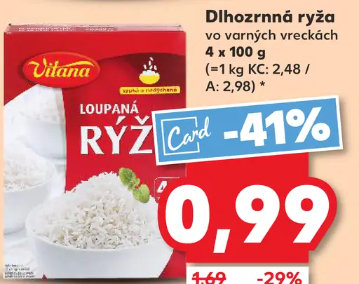 Vitana Dlhozrnná ryža