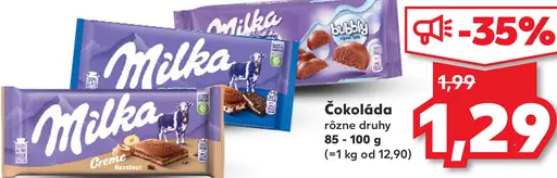 Milka Mliečna čokoláda