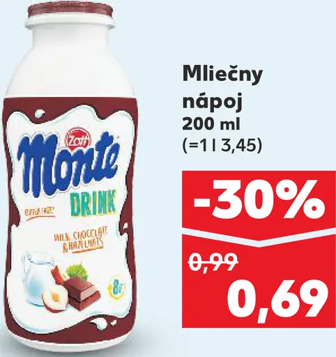 Monte Mliečny nápoj