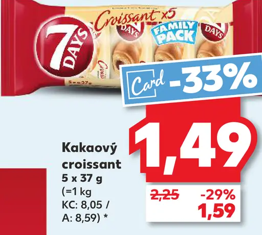 7 Days kakaový croissant
