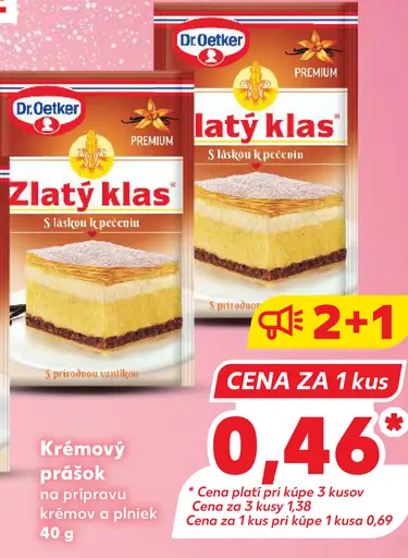 Dr. Oetker Zlatý klas krémový prášok