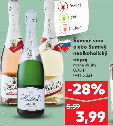 Hubert sekt alebo nealkoholický nápoj