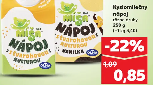 Miša Nápoj s tvarohovou kultúrou